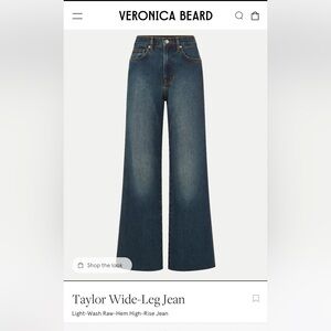 Veronica Beard Taylor relaxed wide-leg jeans